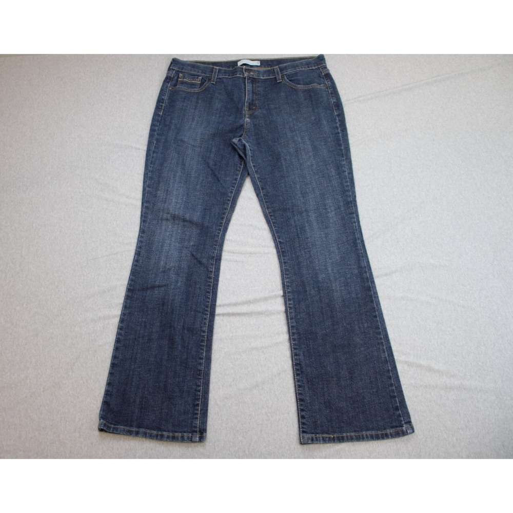 Levis Jeans Womens 14 Blue Cotton Blend Stretch High-Rise 515 Bootcut